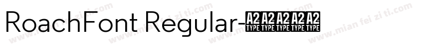 RoachFont Regular字体转换